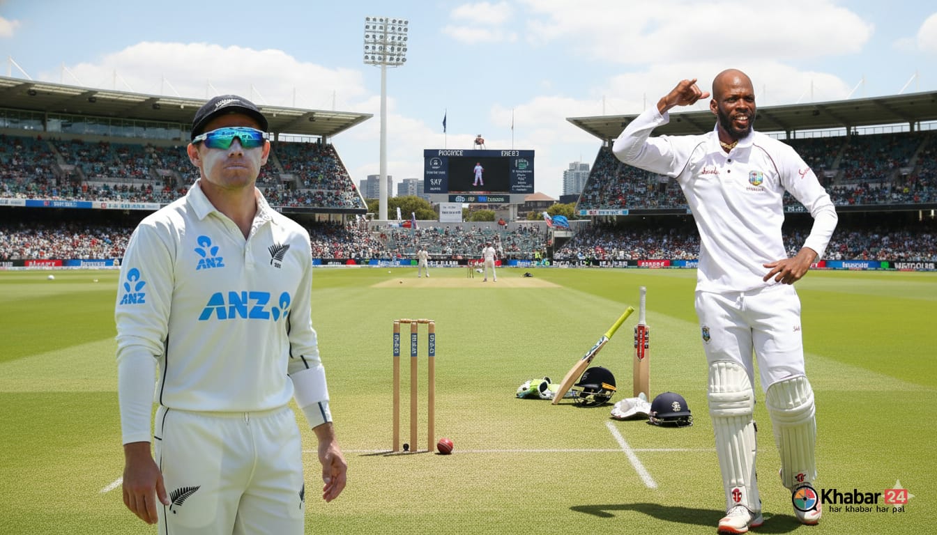 NZ vs WI Test Match News